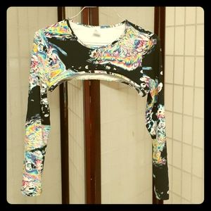 NWOT I ❤ Raves sleeve top!